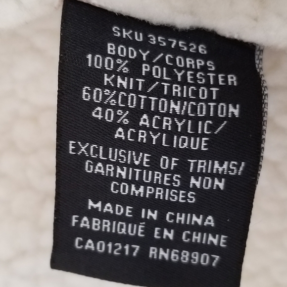 NWT Le Chateau Beige Faux Suede Sherpa Knit Vest Jacket Size Medium - Picture 7 of 7